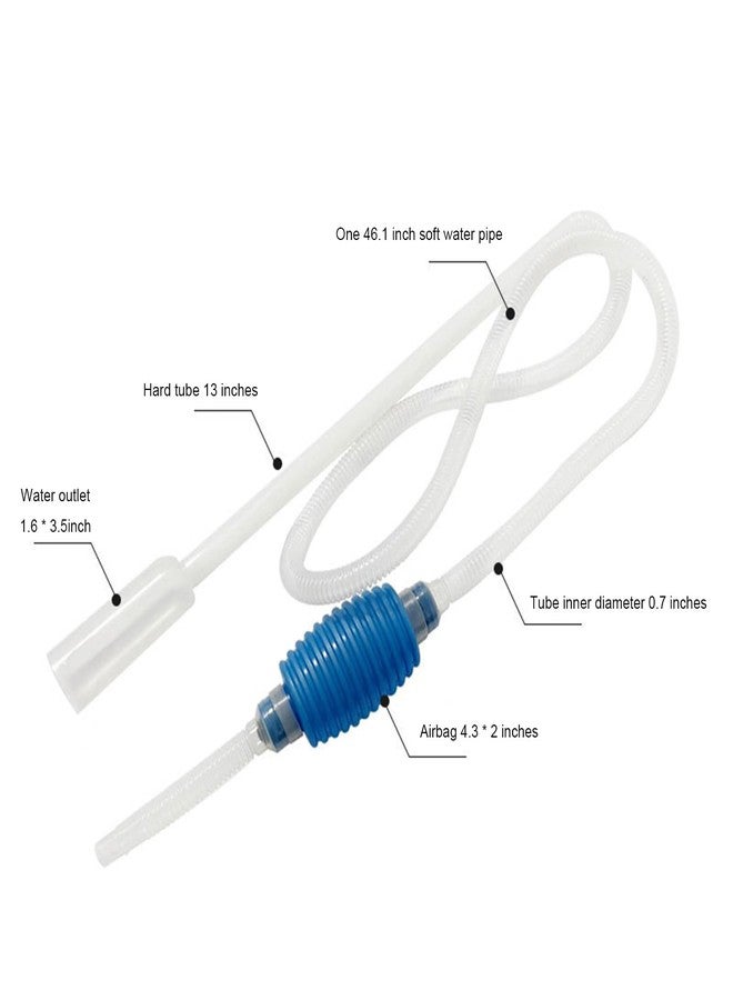 YTgilo Fish Tank Water Changer 1.7 m Aquarium Siphon Vacuum Cleaner Aquarium Siphon Hose for Aquarium Drainage Flooding Cleaning Aquarium Gravel and Sand - Image 5